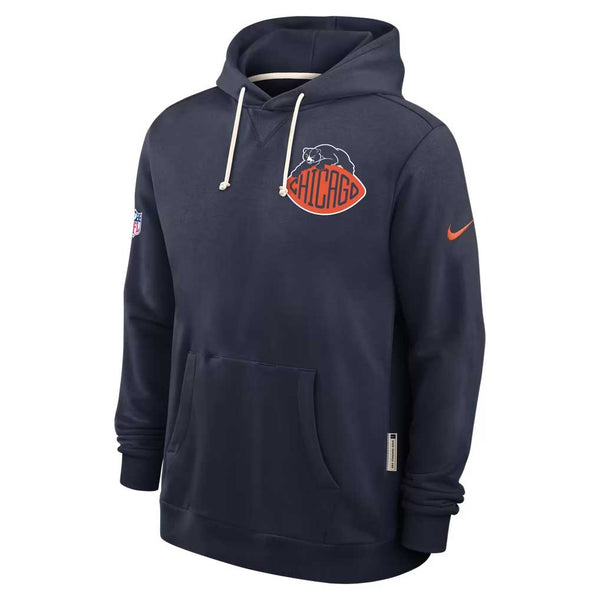 Chicago Bears Nike Rivalries Sideline Navy Blue Hooded Sweatshirt