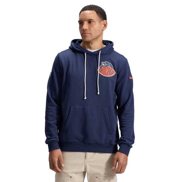 Chicago Bears Nike Rivalries Sideline Navy Blue Hooded Sweatshirt