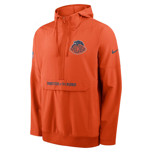 Chicago Bears Nike Rivalries Sideline Anorak Orange Embroidered Windbreaker Jacket