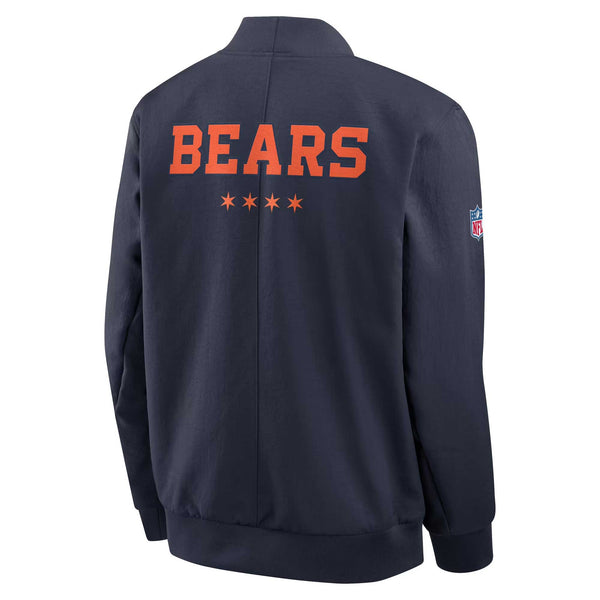 Chicago Bears Nike Rivalries Sideline Navy Bomber Jacket