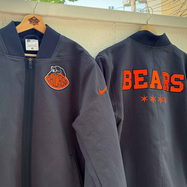 Chicago Bears Nike Rivalries Sideline Navy Bomber Jacket