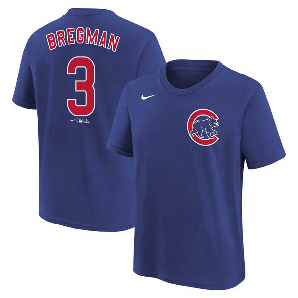 Chicago Cubs Alex Bregman Nike Youth Home Name & Number T-Shirt