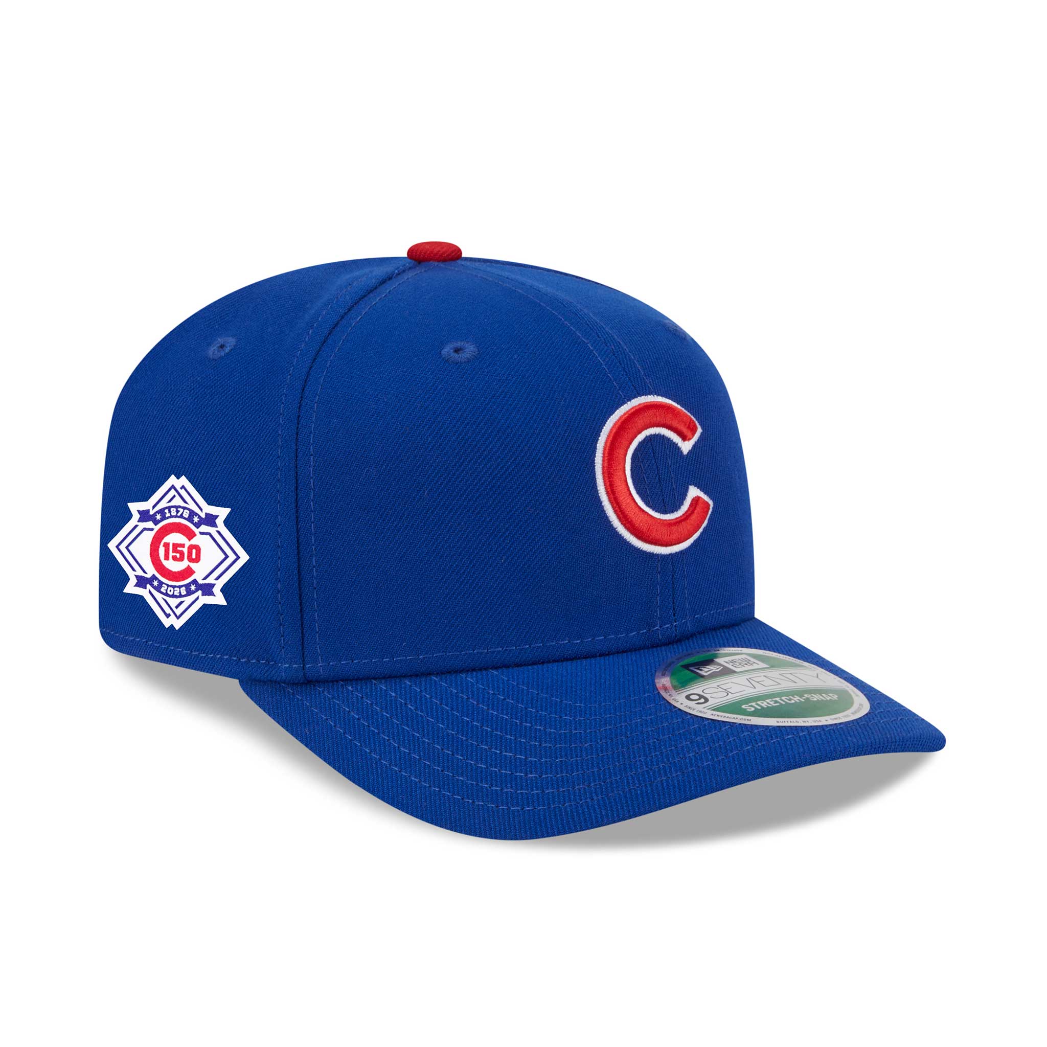 Chicago Cubs New Era Home 150 Year Patch 9SEVENTY Stretch Snap