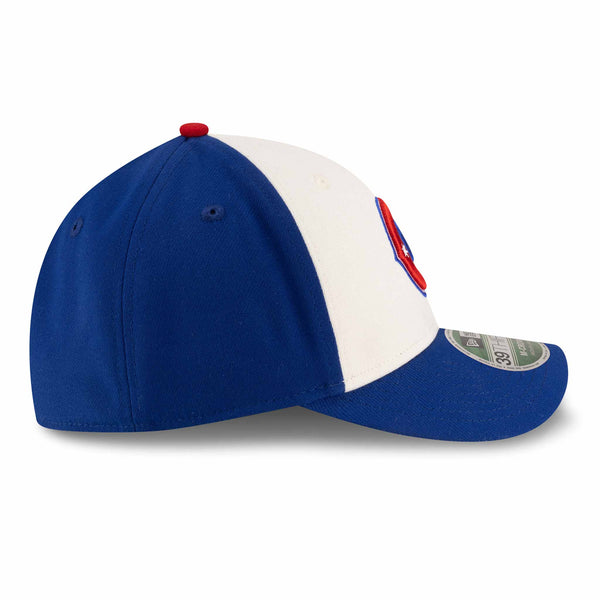Chicago Cubs New Era Blues Alternate 39THIRTY M Crown Replica Stretch Fit Cap