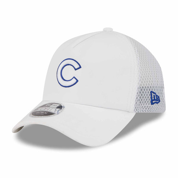 Chicago Cubs New Era 2026 White Batting Practice 9FORTY Apex Adjustable Cap