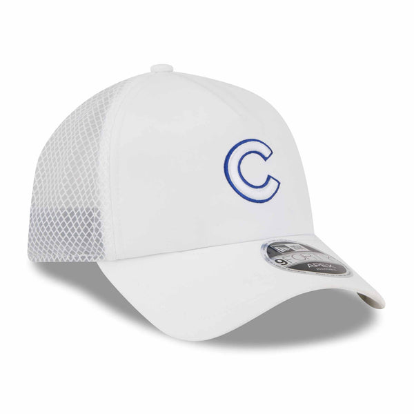 Chicago Cubs New Era 2026 White Batting Practice 9FORTY Apex Adjustable Cap