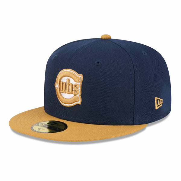 Chicago Cubs New Era Blues Alternate Color Pack Navy Tan 59FIFTY Fitted Cap