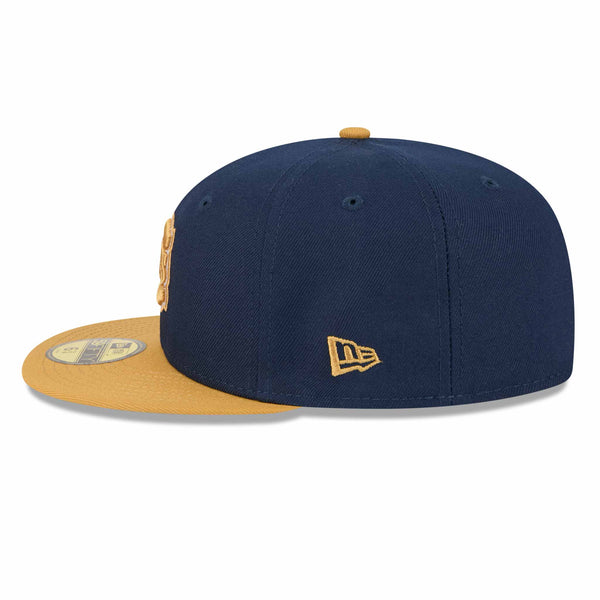 Chicago Cubs New Era Blues Alternate Color Pack Navy Tan 59FIFTY Fitted Cap