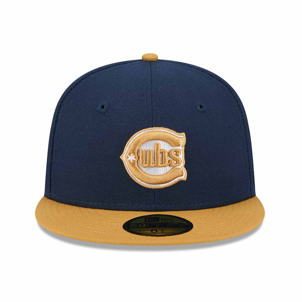 Chicago Cubs New Era Blues Alternate Color Pack Navy Tan 59FIFTY Fitted Cap