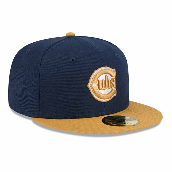 Chicago Cubs New Era Blues Alternate Color Pack Navy Tan 59FIFTY Fitted Cap