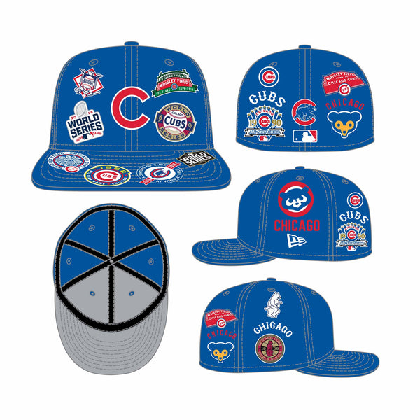 Chicago Cubs New Era All Over Logo 59FIFTY Fitted Cap