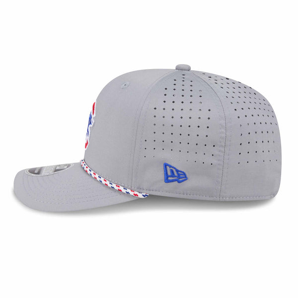 Chicago Cubs New Era Grey Rope 9SEVENTY Sport Stretch Snap Adjustable Cap