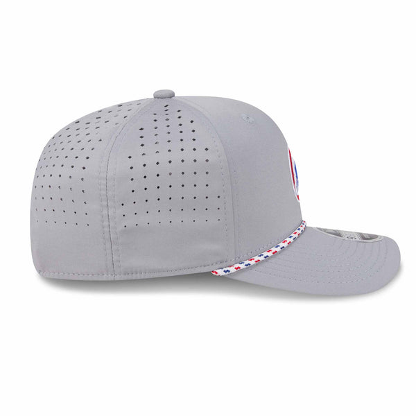 Chicago Cubs New Era Grey Rope 9SEVENTY Sport Stretch Snap Adjustable Cap