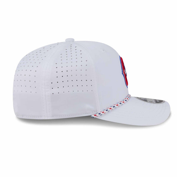 Chicago Cubs New Era White Rope 9SEVENTY Sport Stretch Snap Adjustable Cap
