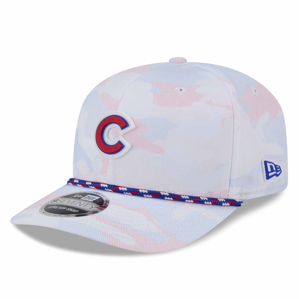 Chicago Cubs New Era White Camo 9SEVENTY Stretch Snap Adjustable Cap