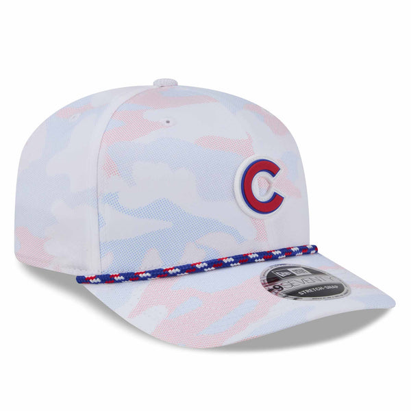Chicago Cubs New Era White Camo 9SEVENTY Stretch Snap Adjustable Cap