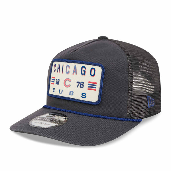 Chicago Cubs New Era Washed Mesh 19TWENTY Rope Adjustable Cap