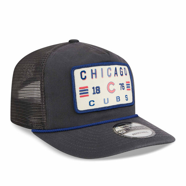 Chicago Cubs New Era Washed Mesh 19TWENTY Rope Adjustable Cap