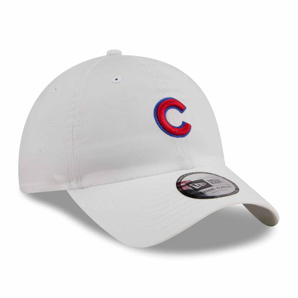 Chicago Cubs New Era White Ripstop White Adjustable Cap