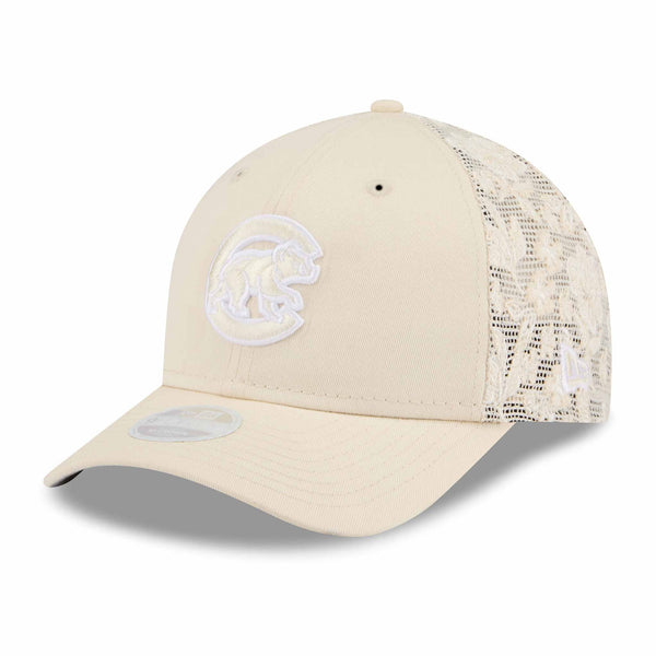 Chicago Cubs New Era Women's Floral Mesh 9FORTY M Crown Adjustable Cap