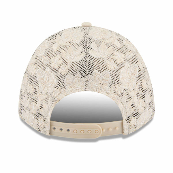 Chicago Cubs New Era Women's Floral Mesh 9FORTY M Crown Adjustable Cap