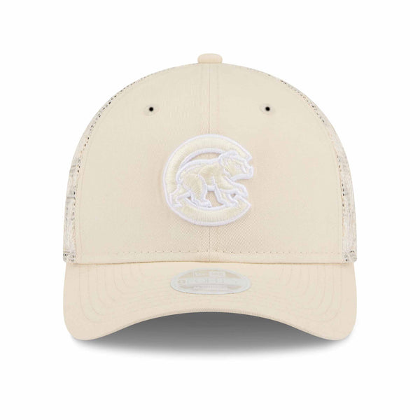 Chicago Cubs New Era Women's Floral Mesh 9FORTY M Crown Adjustable Cap