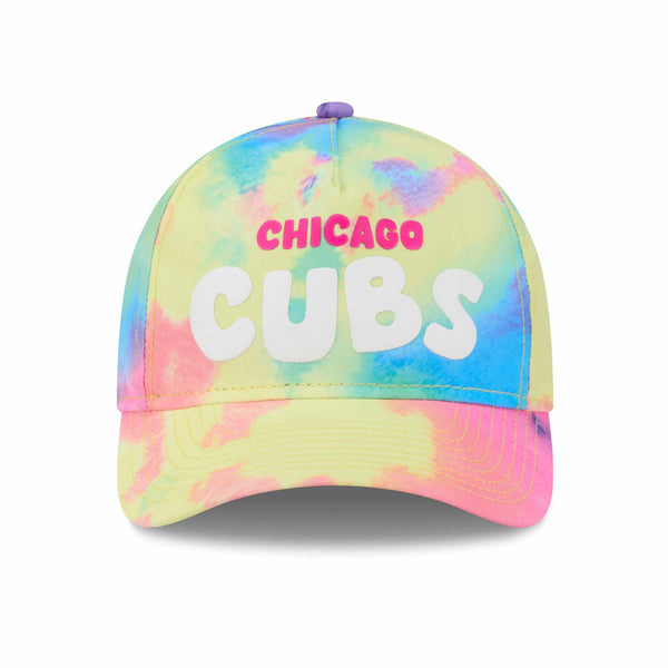 Chicago Cubs New Era Youth Girls Tie Die 9FORTY M crown Adjustable Cap