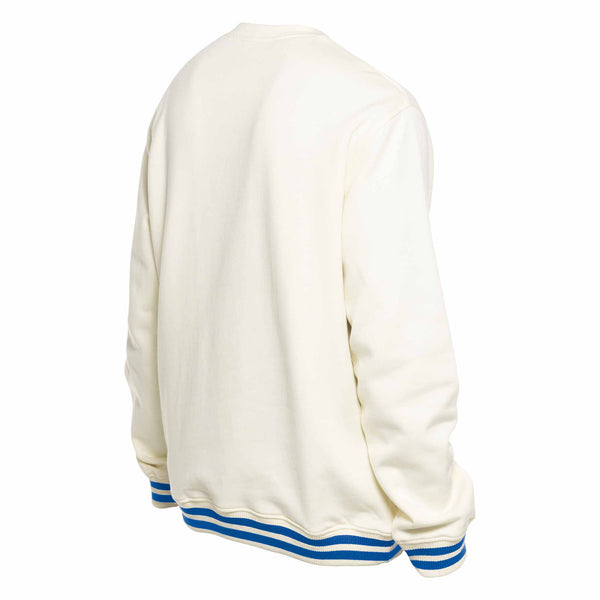 Chicago Cubs New Era Beige 1969 Bear Crest Crewneck Sweatshirt