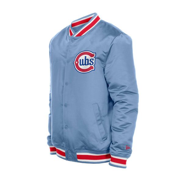 Chicago Cubs New Era Blues Alternate Satin Snap Jacket