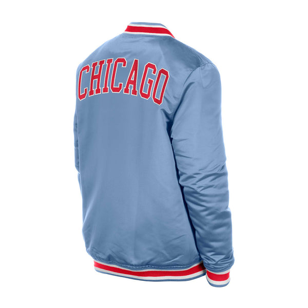 Chicago Cubs New Era Blues Alternate Satin Snap Jacket