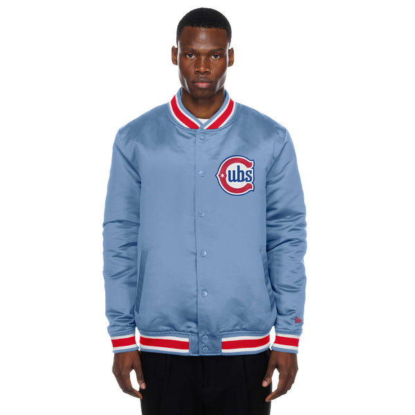 Chicago Cubs New Era Blues Alternate Satin Snap Jacket
