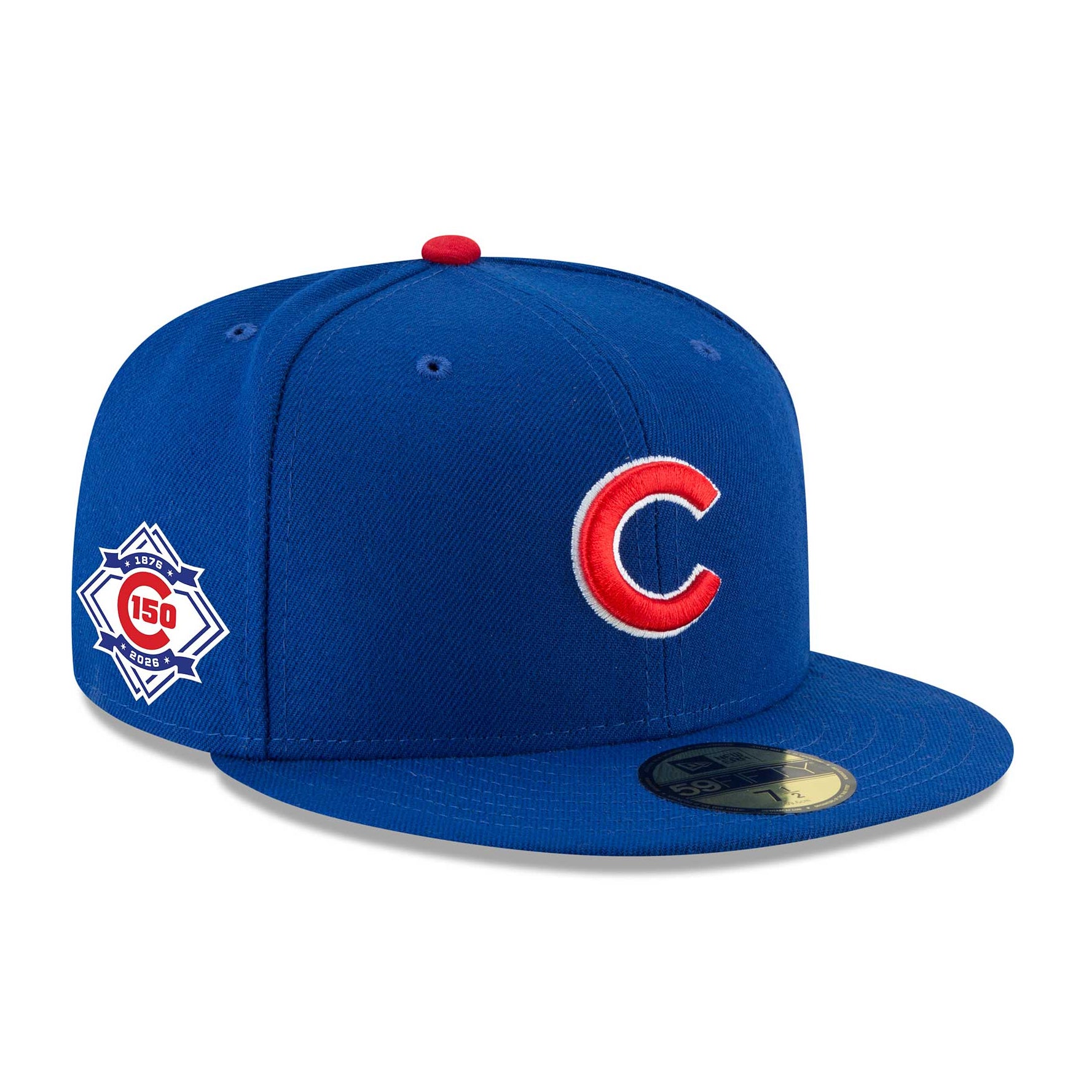 ニューエラChicago Cubs 59FIFTY Fine Wine7 5/8 Chicago Cubs New Era Home 150 Year Patch Authentic 59FIFTY Fitted