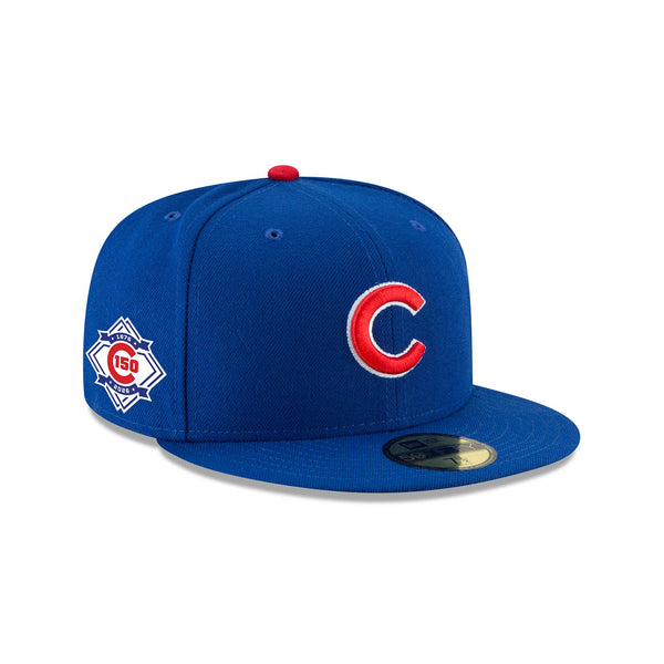 Chicago Cubs New Era Home 150 Year Patch Authentic 59FIFTY Fitted Game Cap