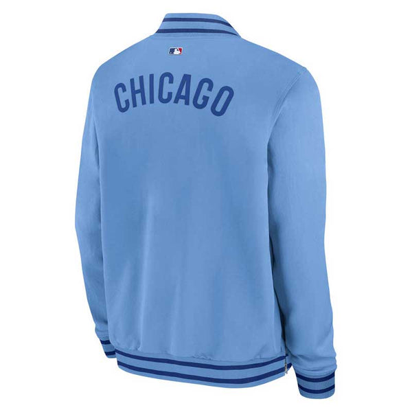 Chicago Cubs Nike Authentic On Field Alternate Blues Full Zip Bomber Jacket
