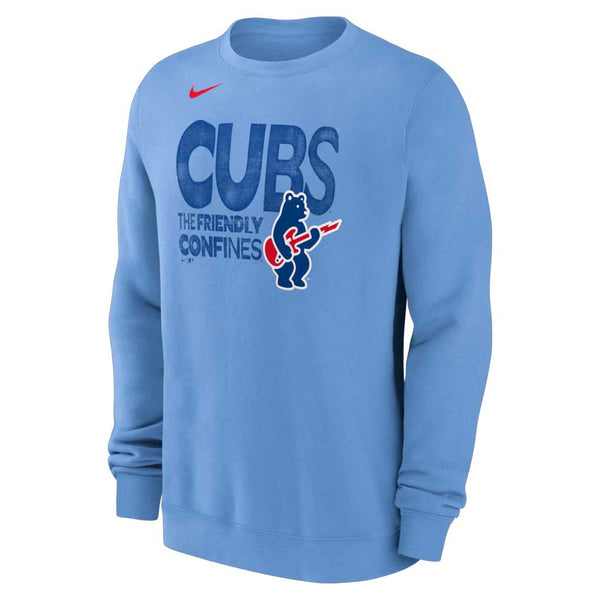 Chicago Cubs Nike Rock Bear Friendly Confines Crewneck Sweatshirt