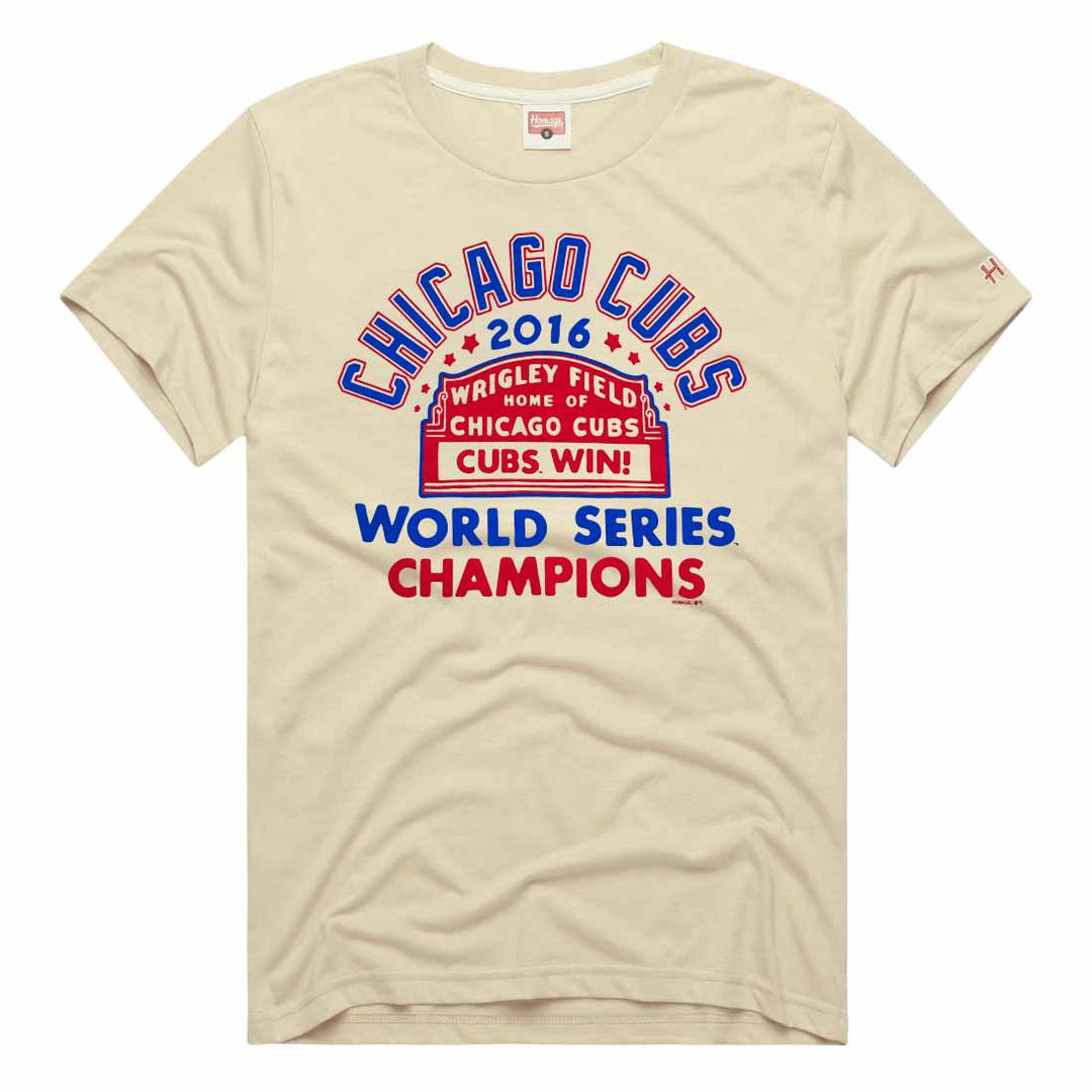 Chicago Cubs Homage 2016 World Series Marquee T Shirt – Wrigleyville Sports
