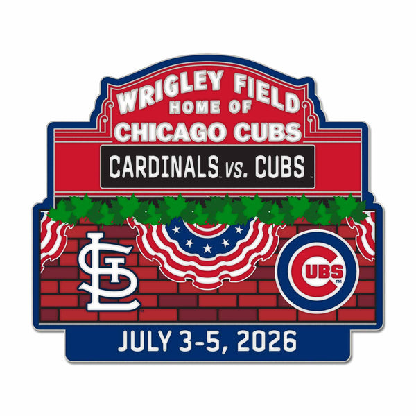 Chicago Cubs vs. St. Lous Cardinals 2026 4th Of July Series Pin
