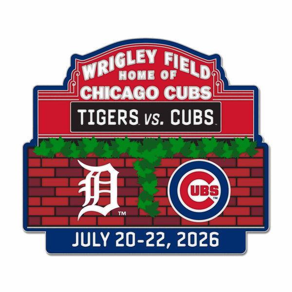 Chicago Cubs vs. Detroit Tigers 2026 Series Pin