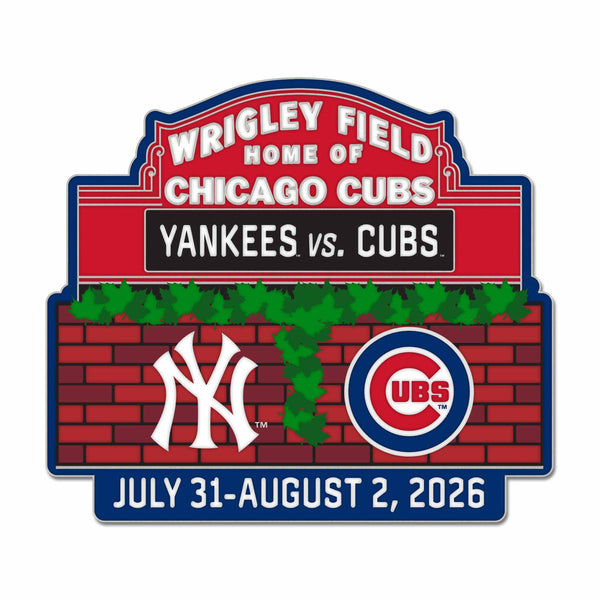 Chicago Cubs vs. New York Yankees 2026 Series Pin