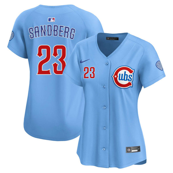 Chicago Cubs Ryne Sandberg Women's Nike Alternate Two Jersey With Authentic Lettering