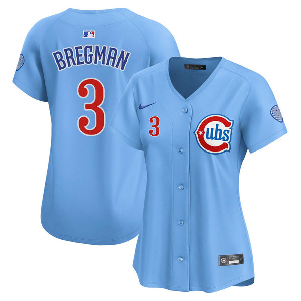 Chicago Cubs Alex Bregman Women's Nike Alternate Two Jersey With Authentic Lettering