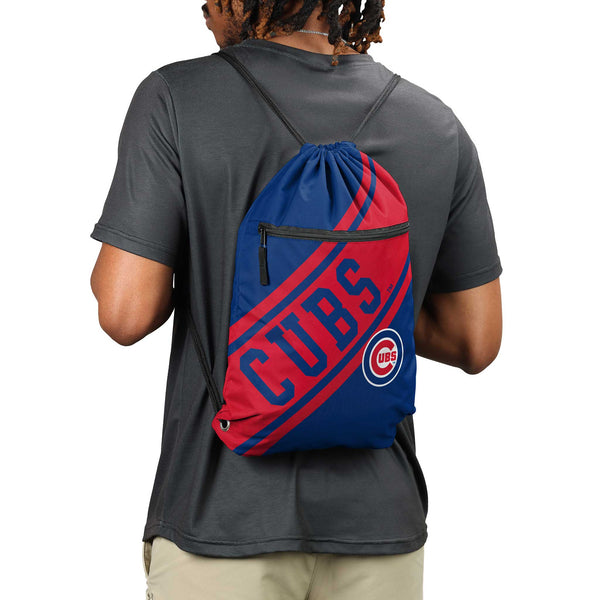 Chicago Cubs Zippered Drawstring Bag