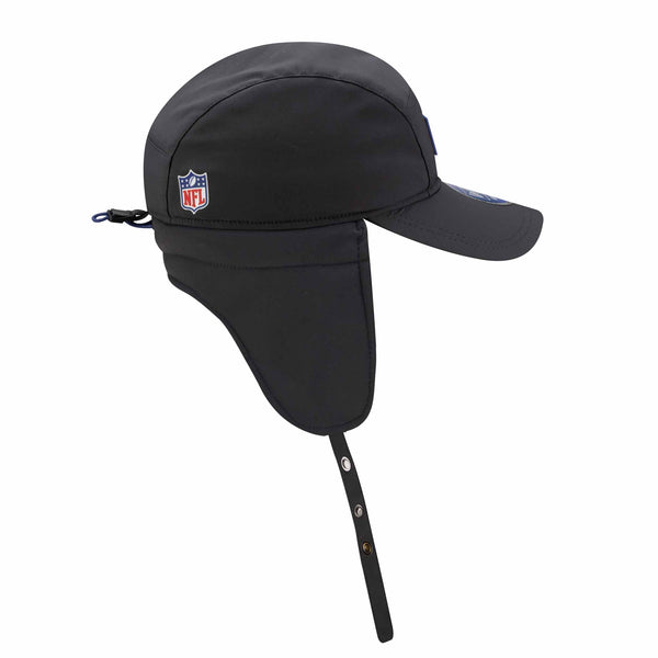 Chicago Bears New Era 2025 Sideline Cold Weather Dog Ear Runner Adjustable Cap