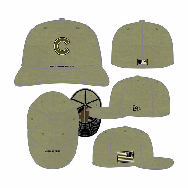 Chicago Cubs New Era 2026 Armed Forces Day 59FIFTY Low Profile Fitted Cap