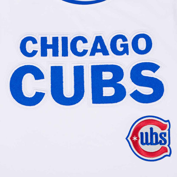 Chicago Cubs Pro Standard Modern Logo 150 Year White Heavyweight Jersey T Shirt