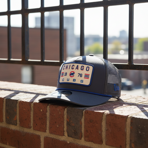 Chicago Cubs New Era Washed Mesh Walking Bear 19TWENTY Rope Adjustable Cap