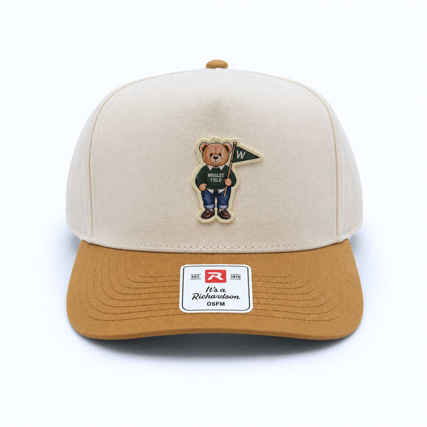 Wrigley Field Richardson Teddy Bear Cream Caramel 5 Panel Adjustable Cap