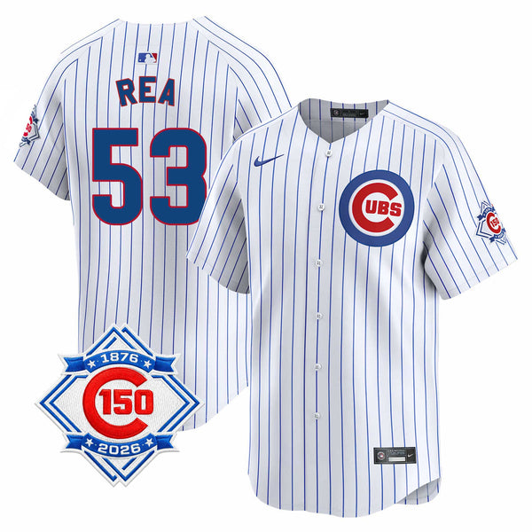 Chicago Cubs Colin Rea Nike Home Vapor Limited 150th Anniversary Jersey With Authentic Lettering