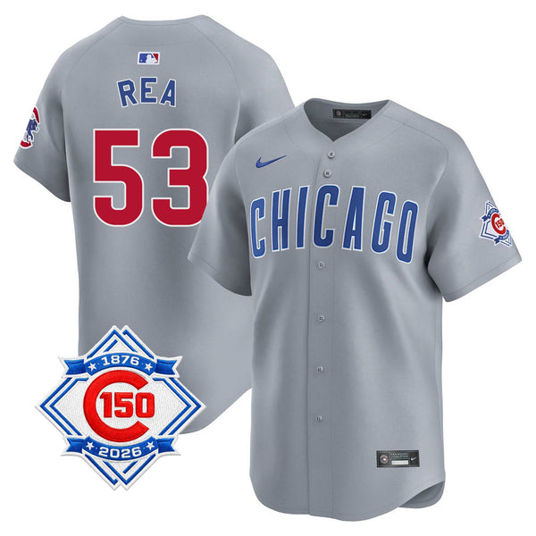 Chicago Cubs Colin Rea Nike Road Vapor Limited 150th Anniversary Jersey With Authentic Lettering