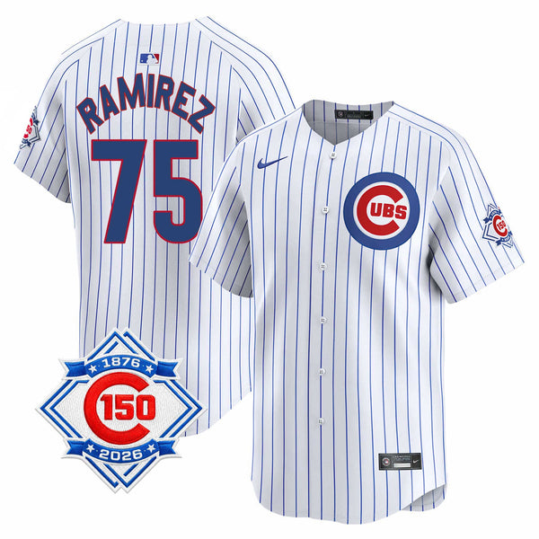 Chicago Cubs Pedro Ramirez Nike Home Vapor Limited 150th Anniversary Jersey With Authentic Lettering
